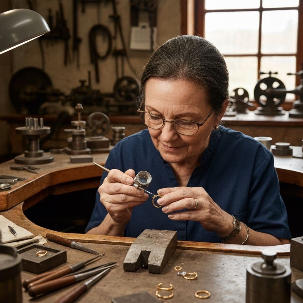 Skilled artisan performing expert jewelry repair